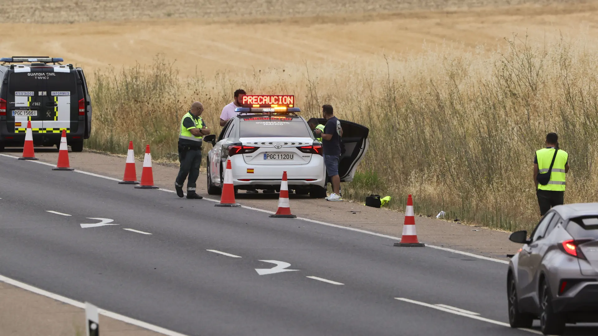 Muere un motorista tras chocar con un turismo en la N-620 en Salamanca Muere un motorista tras chocar con un turismo en la N-620 en Salamanca