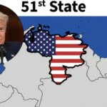 Trump comparte un mensaje en su red social con un mapa de Venezuela como el estado 51 de EEUU