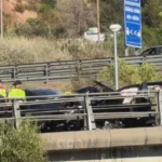 Un conductor que huía de los Mossos provoca un accidente en la AP-7 con nueve heridos