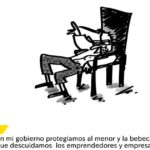 Caricatura: Petro defendiendo al "Bendito Menor" Caricatura: Petro defendiendo al "Bendito Menor"