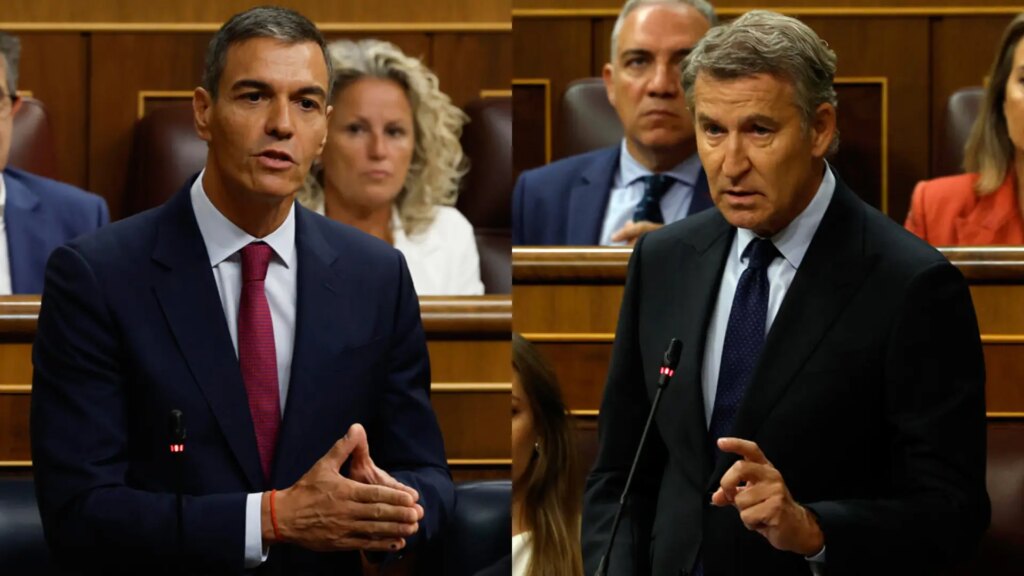 Feijóo advierte a Sánchez de que si Marruecos «canta, se va» de Moncloa y este le acusa de querer «robar» el voto de la ley de nietos
