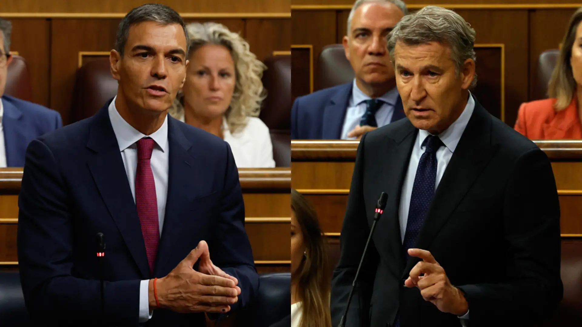 Feijóo advierte a Sánchez de que si Marruecos «canta, se va» de Moncloa y este le acusa de querer «robar» el voto de la ley de nietos