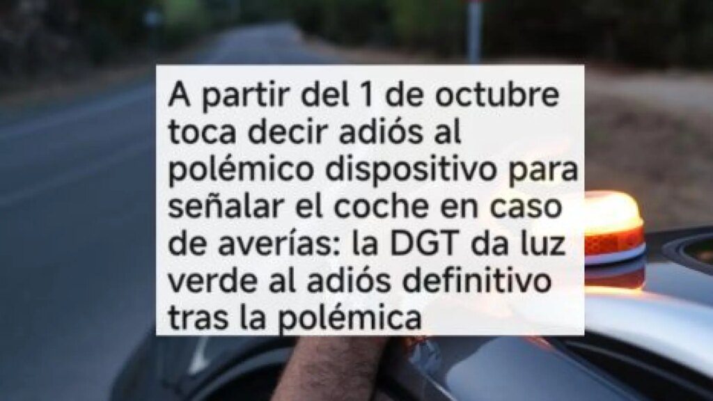 La DGT no «ha dado luz verde» a eliminar el uso obligatorio de la baliza V16 a partir del 1 de octubre La DGT no «ha dado luz verde» a eliminar el uso obligatorio de la baliza V16 a partir del 1 de octubre