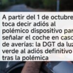 La DGT no «ha dado luz verde» a eliminar el uso obligatorio de la baliza V16 a partir del 1 de octubre