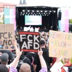 Manifestación en Alemania por la democracia en vísperas de unos comicios regionales donde la ultraderecha parte como favorita