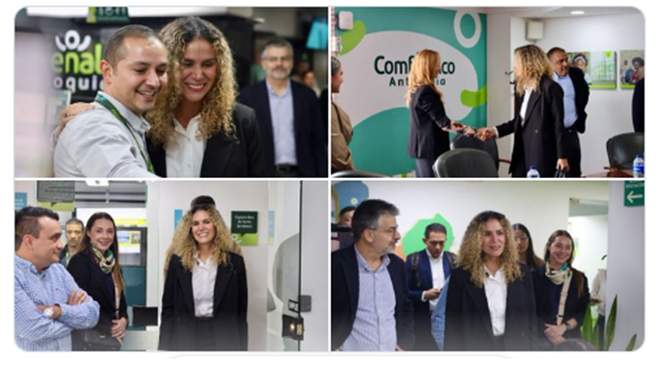 Ministra de Trabajo visitó Comfenalco Antioquia en medio de la incertidumbre por el futuro de la caja Ministra de Trabajo visitó Comfenalco Antioquia en medio de la incertidumbre por el futuro de la caja