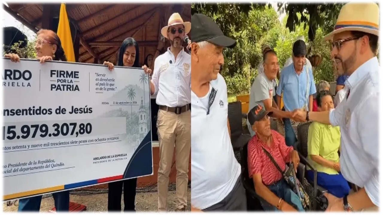 Abelardo de la Espriella entrega su primer sueldo a dos hogares geriátricos de Quimbaya Abelardo de la Espriella entrega su primer sueldo a dos hogares geriátricos de Quimbaya