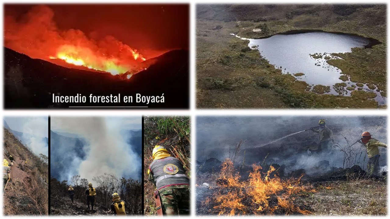 Santuario de Iguaque, en riesgo por avance de incendio forestal en Boyacá Santuario de Iguaque, en riesgo por avance de incendio forestal en Boyacá