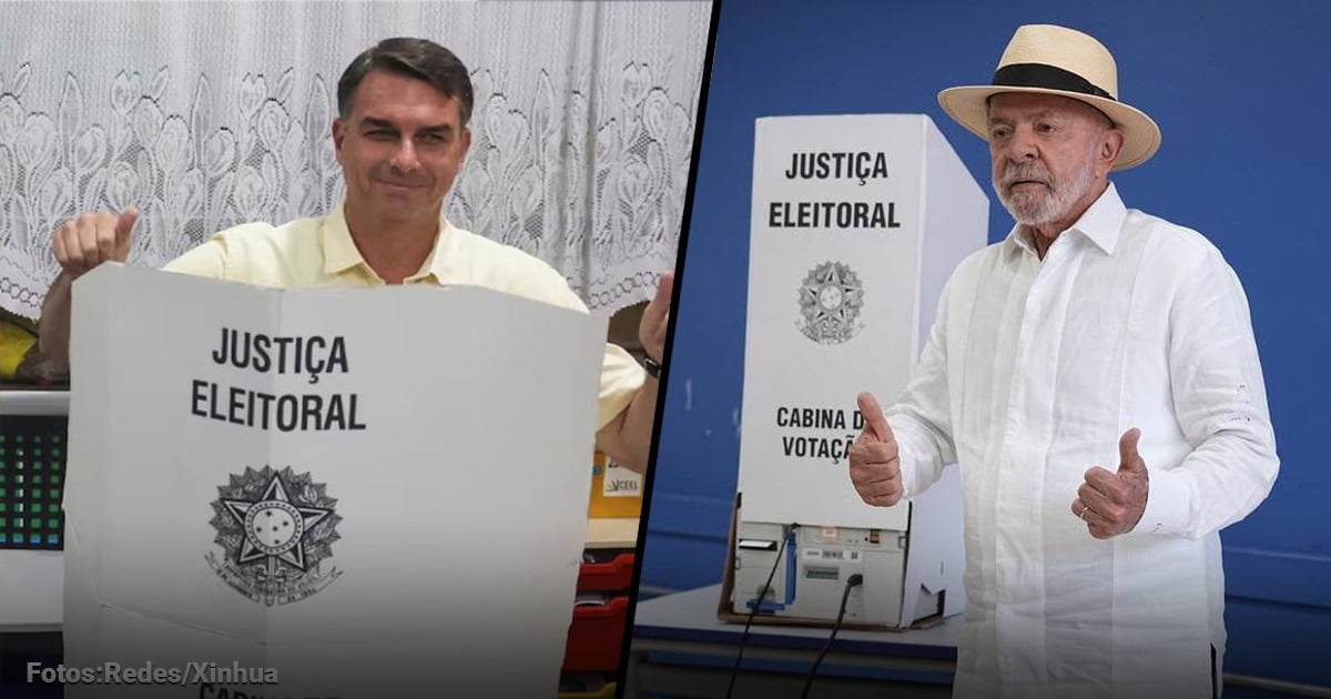 Brasil se va a segunda vuelta entre Flávio, hijo de Jair Bolsonaro, y Lula da Silva Brasil se va a segunda vuelta entre Flávio, hijo de Jair Bolsonaro, y Lula da Silva