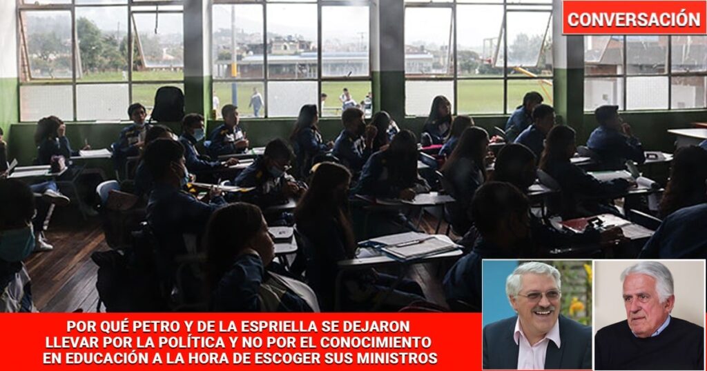 no saben de educación y su ideología va por delante